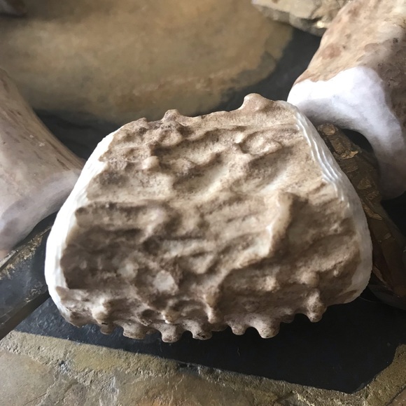 Upcycled 2pc. Antler&Stone Necklace/Earring Set - Picture 3 of 10